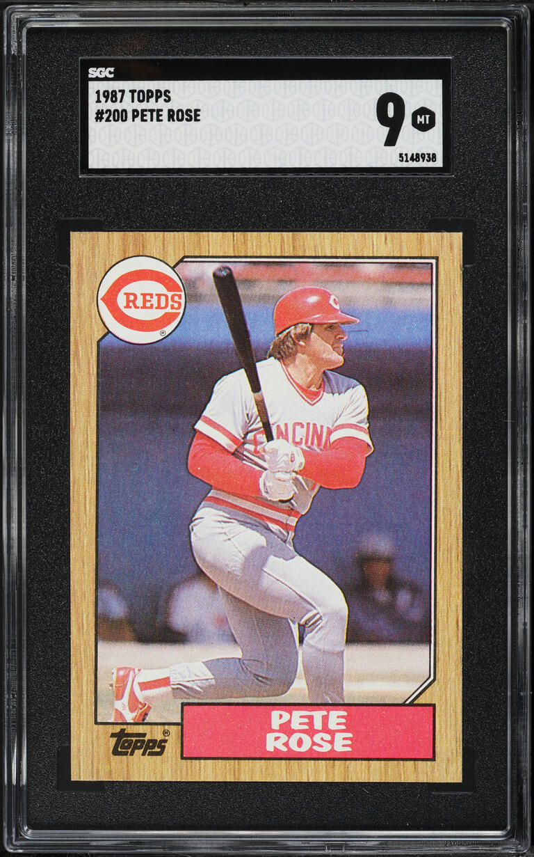 1987 Topps Pete Rose #200 SGC 9 MINT