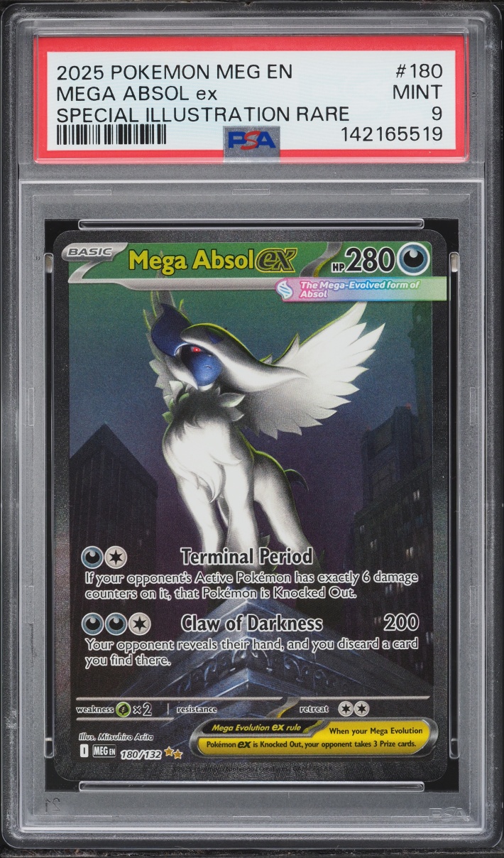 2025 Pokemon Mega Evolution SIR Mega Absol EX #180 PSA 9 MINT
