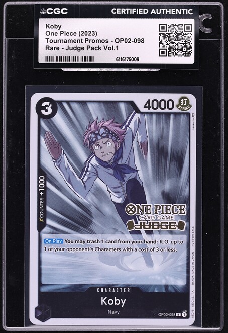 2023 One Piece Japanese Promo Official Event Prize Koby #OP02-098