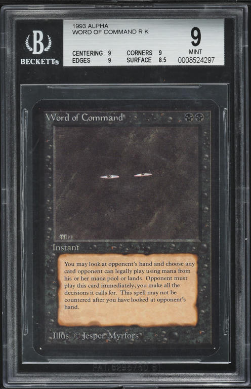 1993 Magic The Gathering MTG Alpha Nightmare BGS 8.5 NM-MT+ on