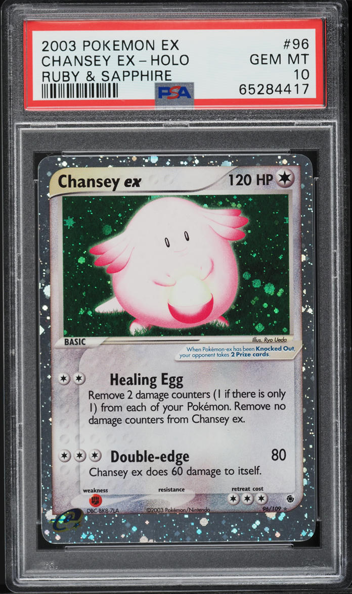 2003 Pokemon EX Ruby & Sapphire Holo Chansey ex #96 PSA 10 GEM MINT