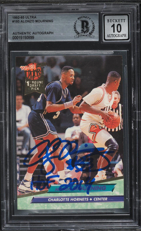1992 Hoops Alonzo Mourning ROOKIE #361 PSA 9 MINT on Fanatics Collect