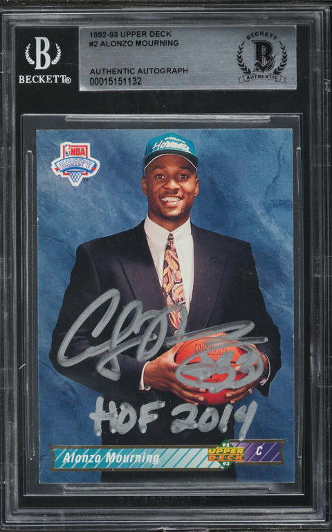 1992 Hoops Alonzo Mourning ROOKIE #361 PSA 9 MINT on Fanatics Collect