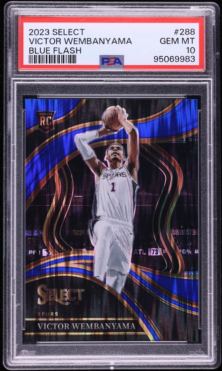2023 Select Courtside Blue Flash Victor Wembanyama ROOKIE /99 #288 PSA 10 GEM MINT
