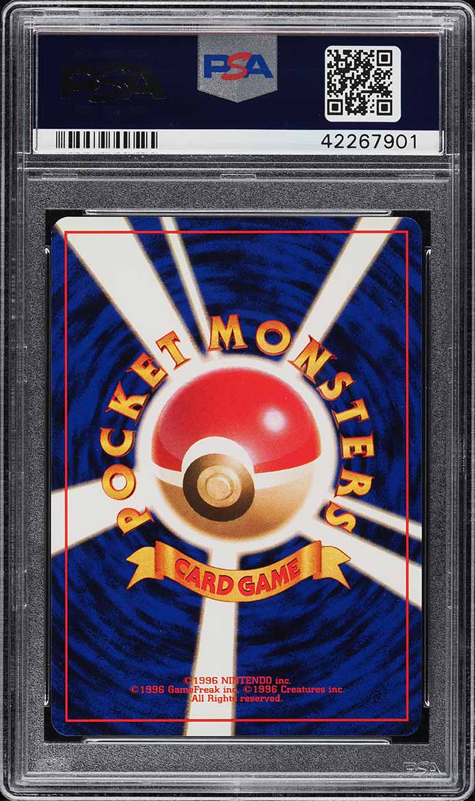 1996 Pokemon Japanese Base Set No Rarity Symbol Energy Removal PSA 10 GEM MINT