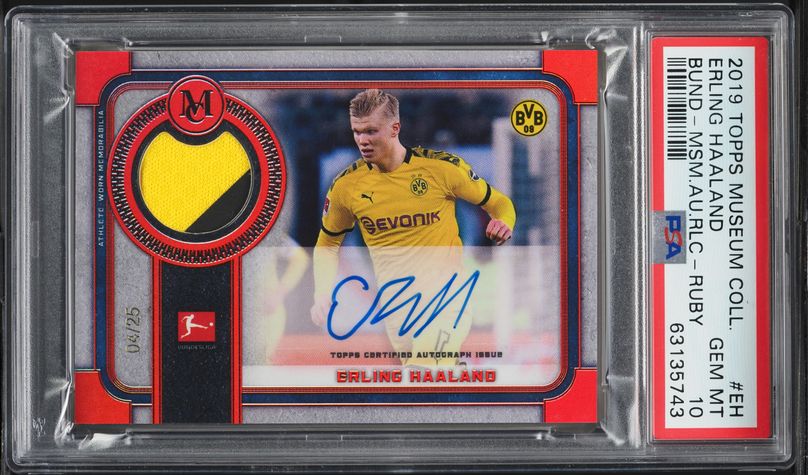 2019 Topps Now Bundesliga Erling Haaland ROOKIE /487 #99 BGS 10