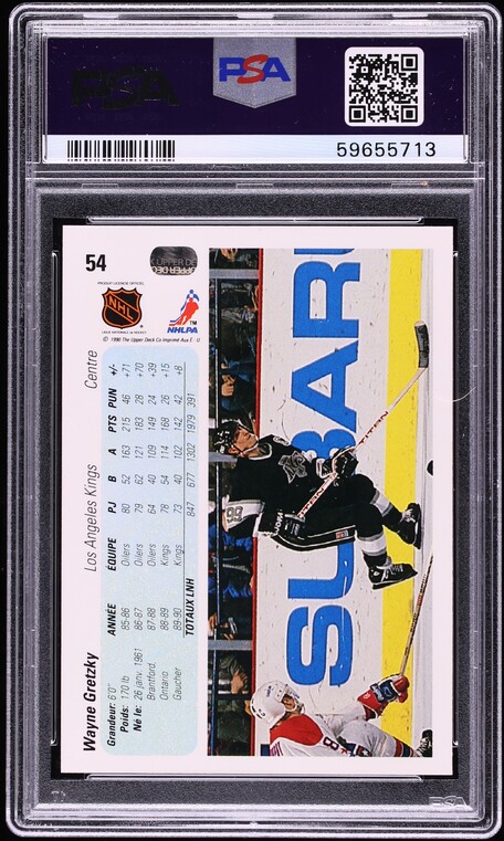 1990 Upper Deck French Wayne Gretzky #54 PSA 10 GEM MINT