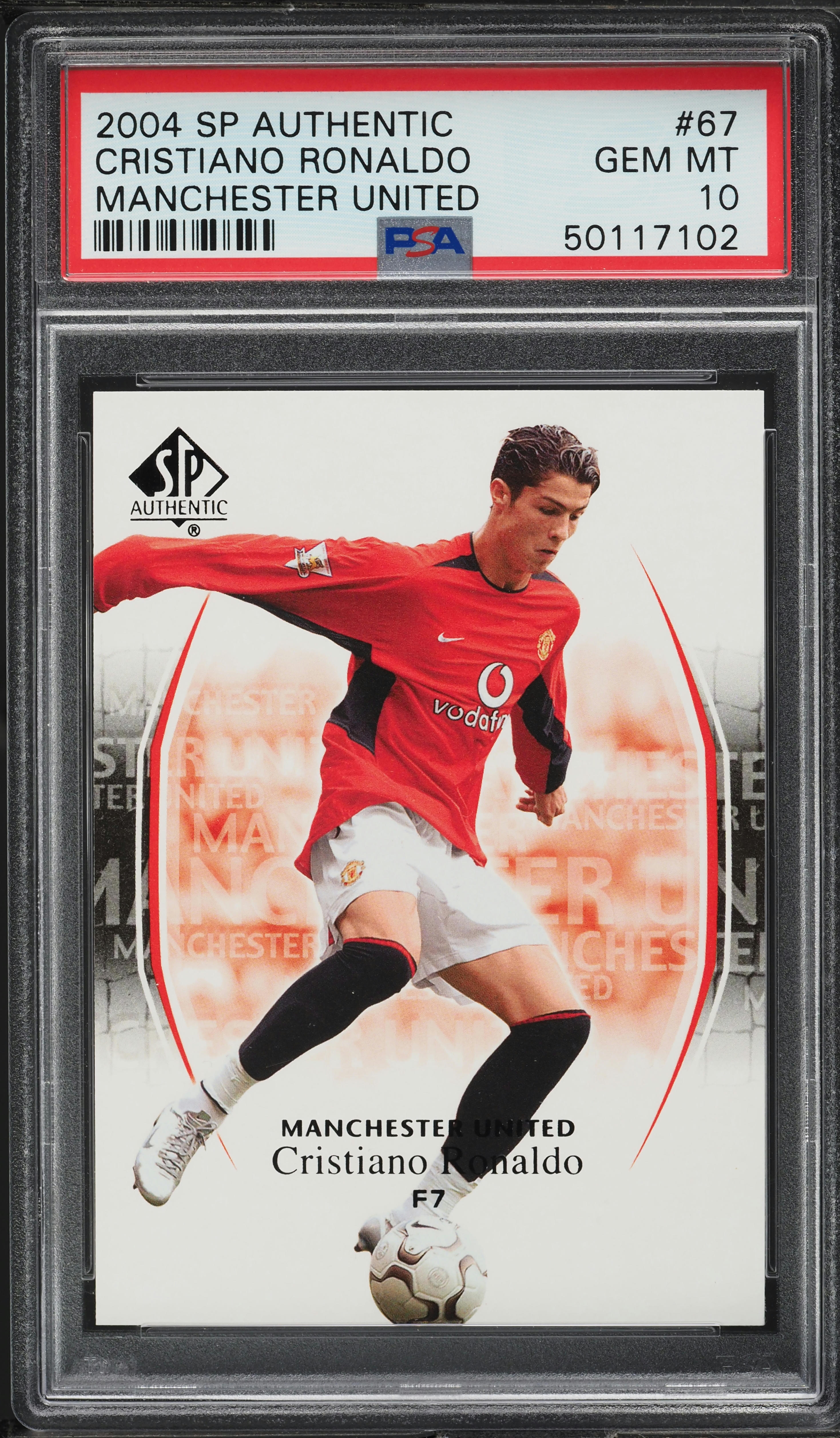 その他 PSA 2004 SP AUTHENTIC CRISTIANO RONALDO 2004 Upper Deck SP Authentic Cristiano Ronaldo (Manchester
