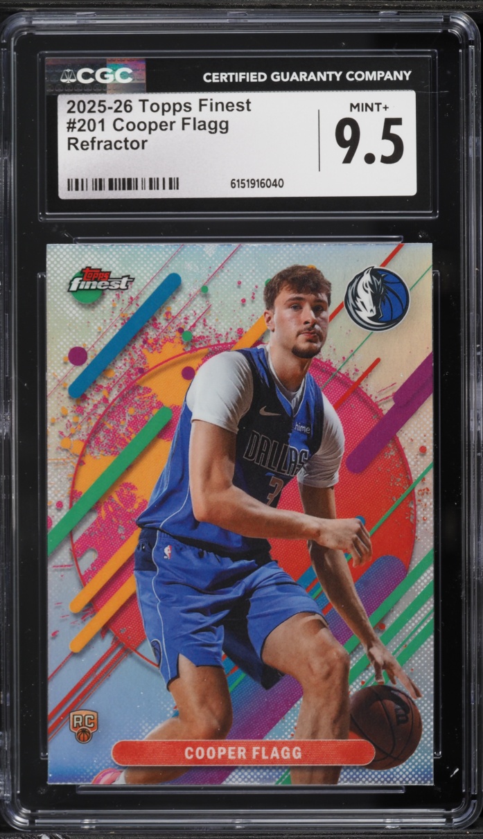 2025 Finest Refractor Cooper Flagg ROOKIE #201 CGC 9.5 MINT+