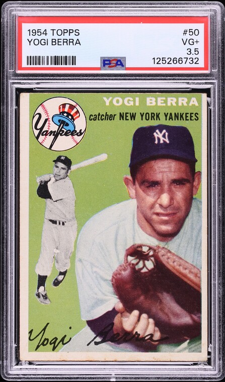 1954 Topps Yogi Berra #50 PSA 3.5 VG+