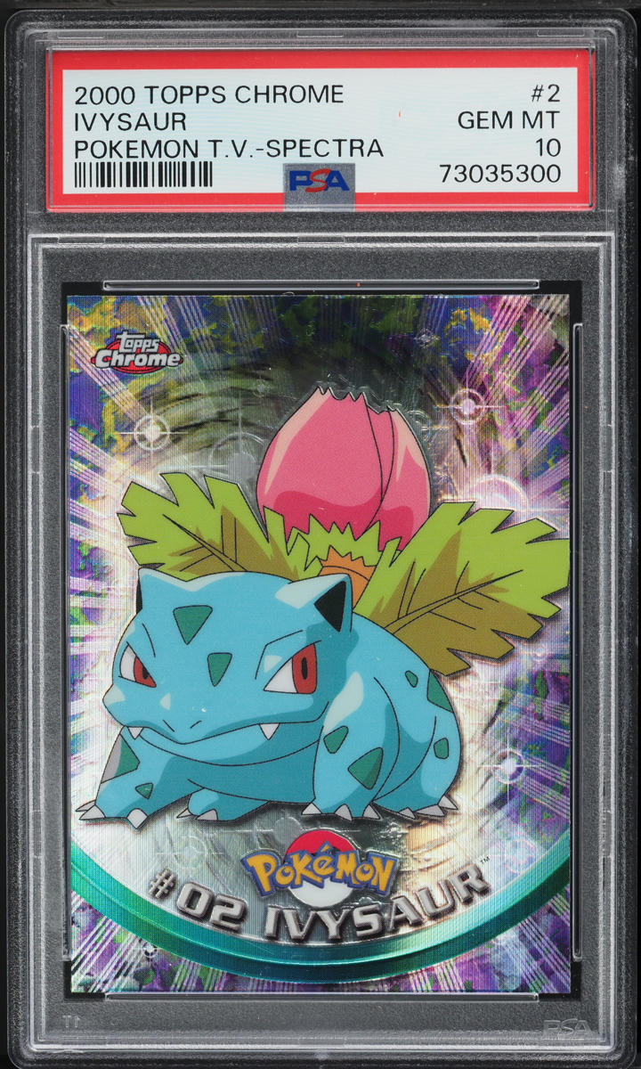 2000 Topps Chrome Pokemon Series 1 Spectra Ivysaur #2 PSA 10 GEM MINT