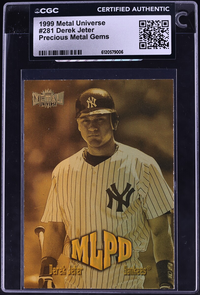 1999 Metal Universe Precious Metal Gems PMG Derek Jeter /50 #281 CGC AUTH