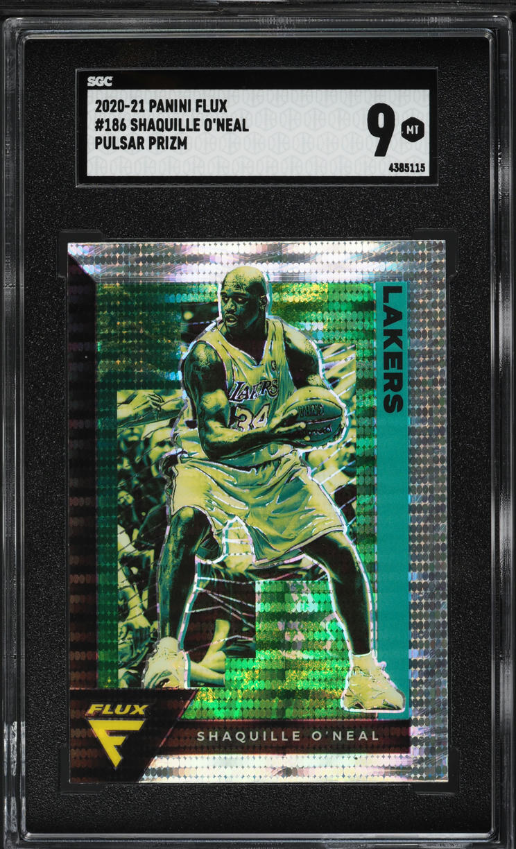 2020 Panini Flux Pulsar Prizm Shaquille O'Neal #186 SGC 9 MINT