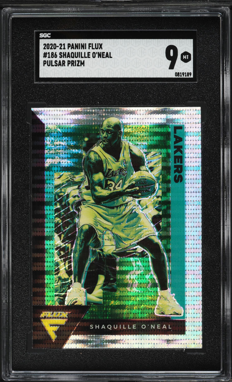 2020 Panini Flux Pulsar Prizm Shaquille O'Neal #186 SGC 9 MINT