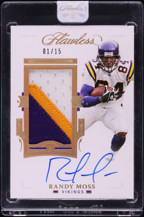 2021 Panini Flawless Randy Moss PATCH AUTO 1/15 #PA-RMO
