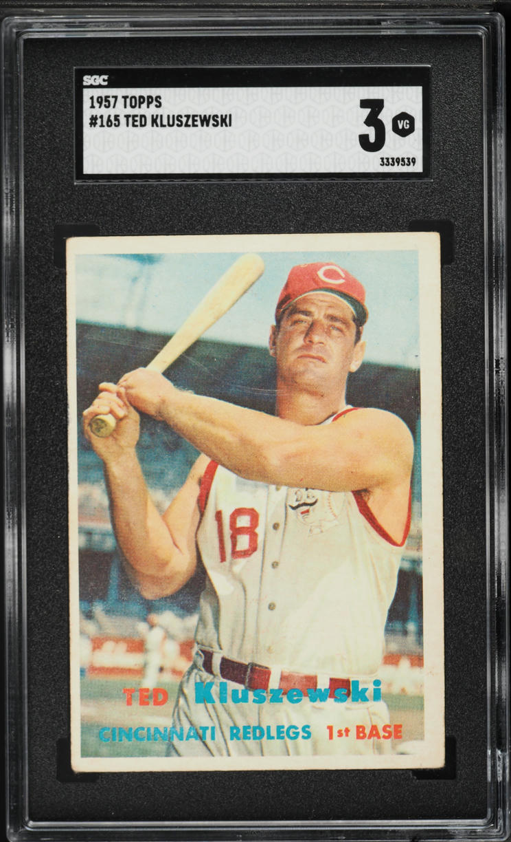 1957 Topps Ted Kluszewski #165 SGC 3 VG