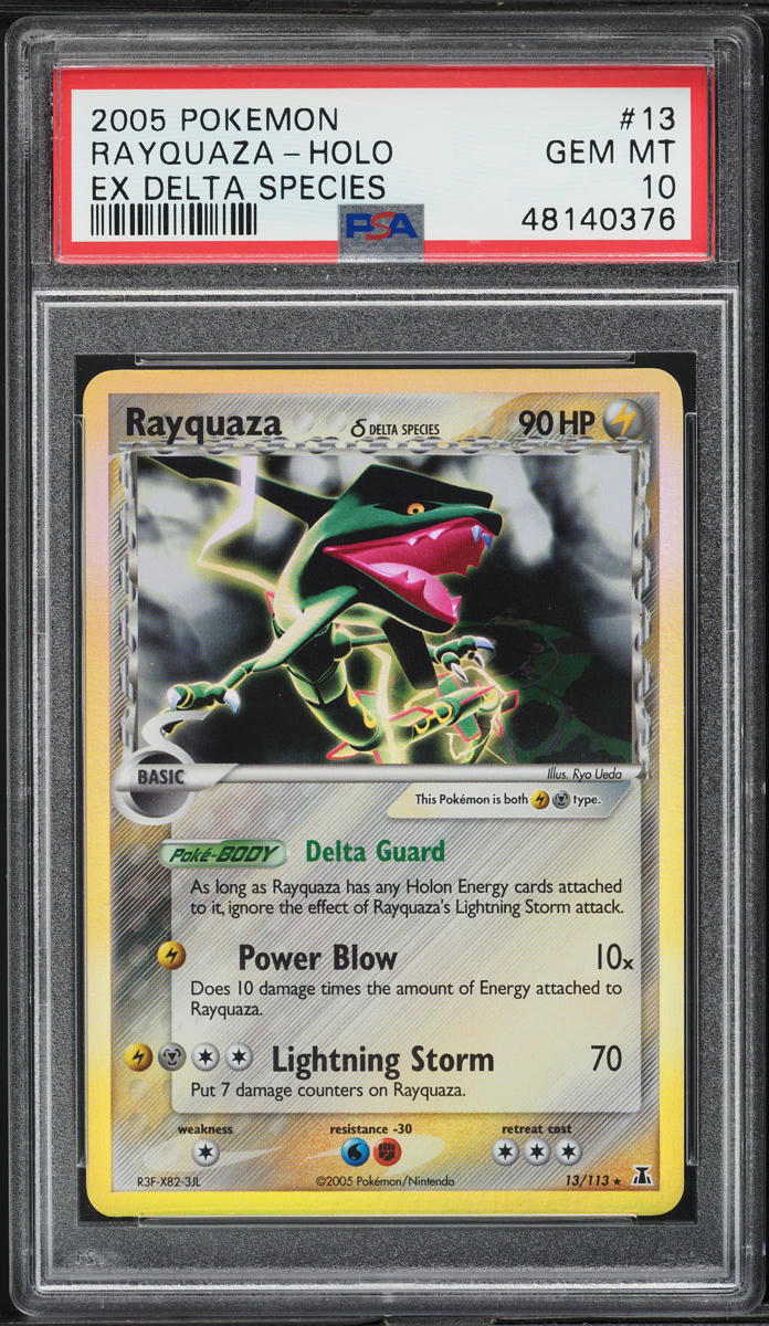 2005 Pokemon EX Delta Species Holo Rayquaza #13 PSA 10 GEM MINT