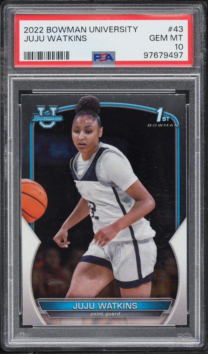 2022 Bowman Chrome University JuJu Watkins #43 PSA 10 GEM MINT