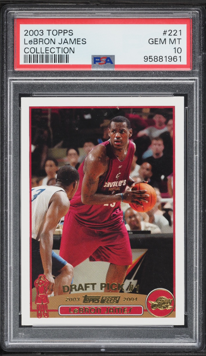 2003 Topps Collection LeBron James ROOKIE #221 PSA 10 GEM MINT