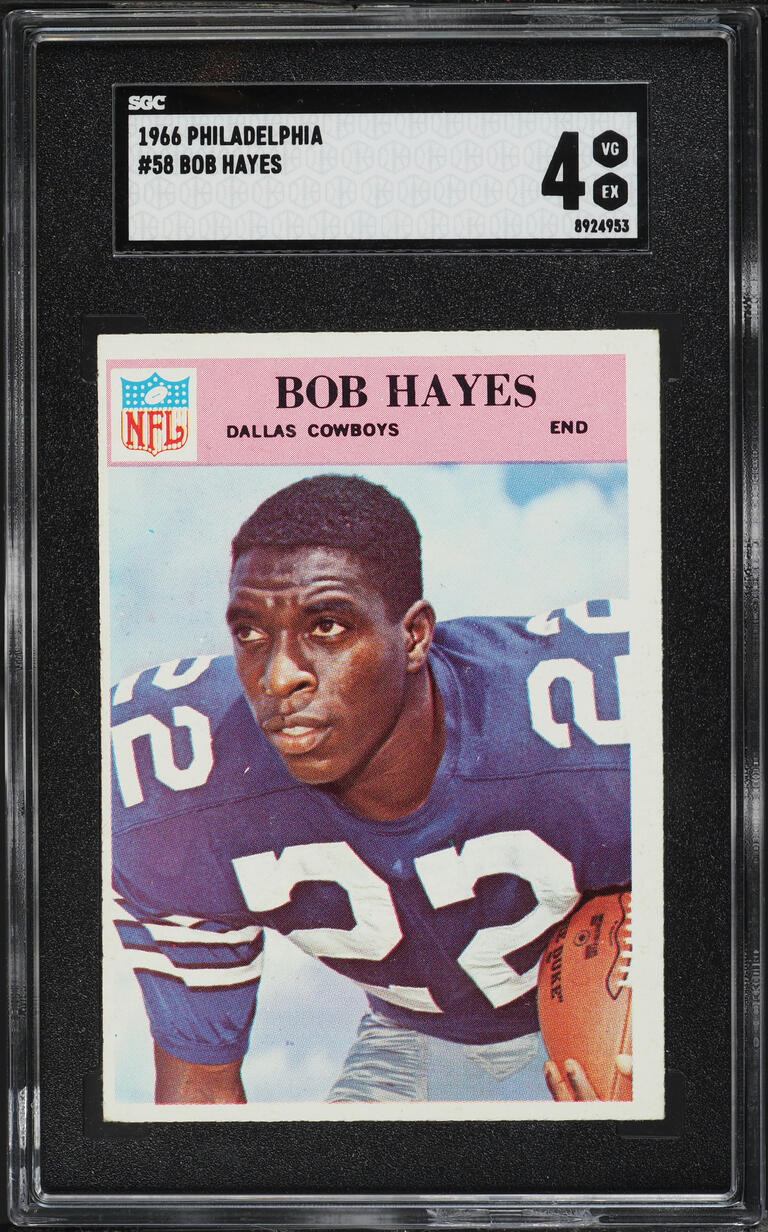 1966 Philadelphia Bob Hayes #58 SGC 4 VGEX