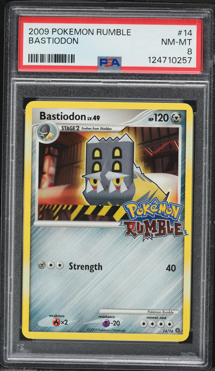 2009 Pokemon Rumble Bastiodon #14 PSA 8 NM-MT