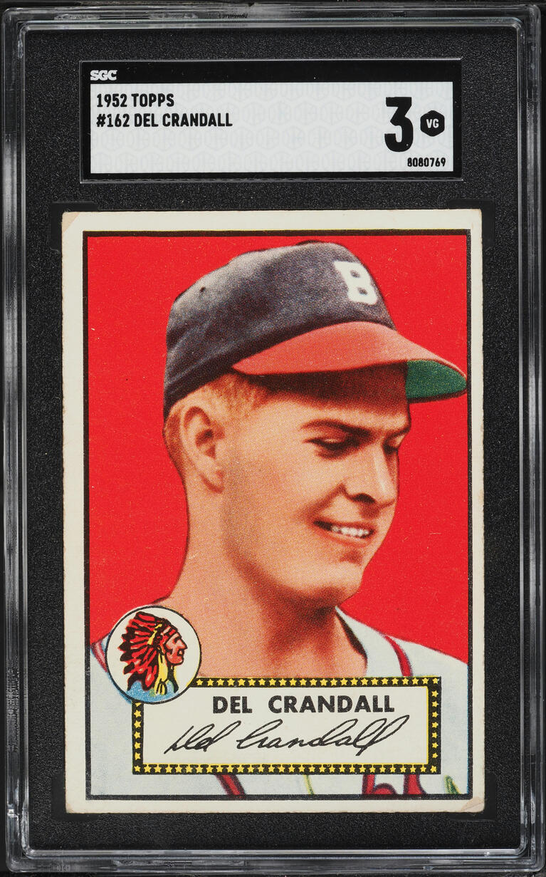 1952 Topps Del Crandall #162 SGC 3 VG
