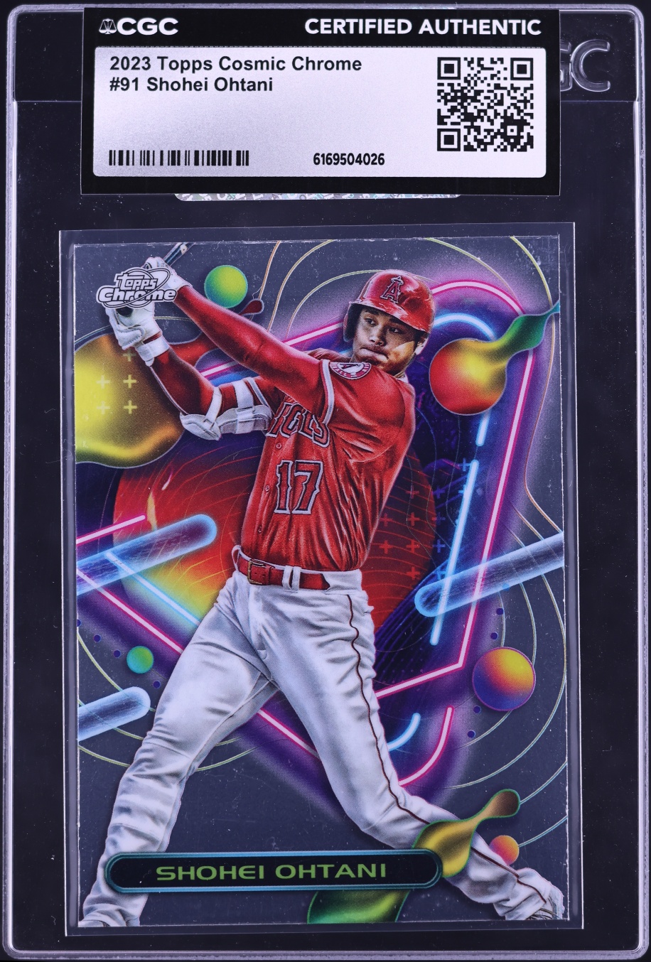 2023 Topps Chrome Cosmic Shohei Ohtani #91 CGC AUTH