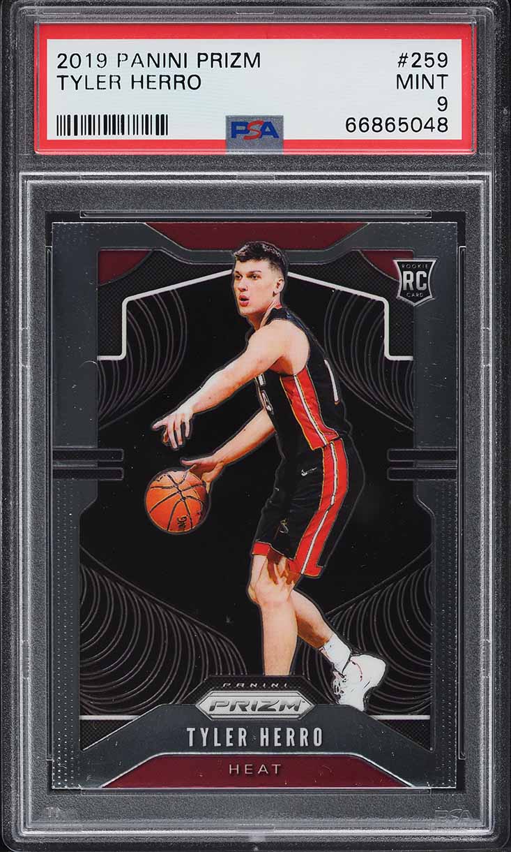 NBA カード Prizm Tyler Herro RC PSA9 2019 Panini Prizm Tyler Herro ROOKIE #259 PSA 9 MINT on Fanatics
