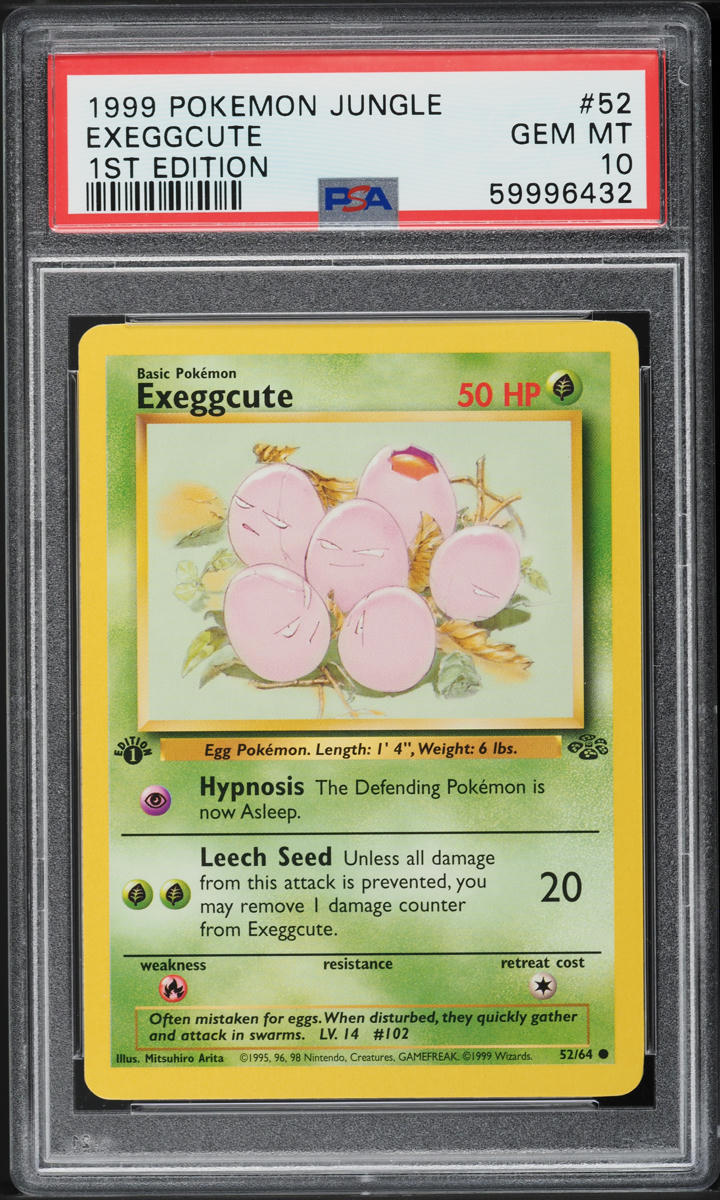 1999 Pokemon Jungle 1st Edition Exeggcute #52 PSA 10 GEM MINT