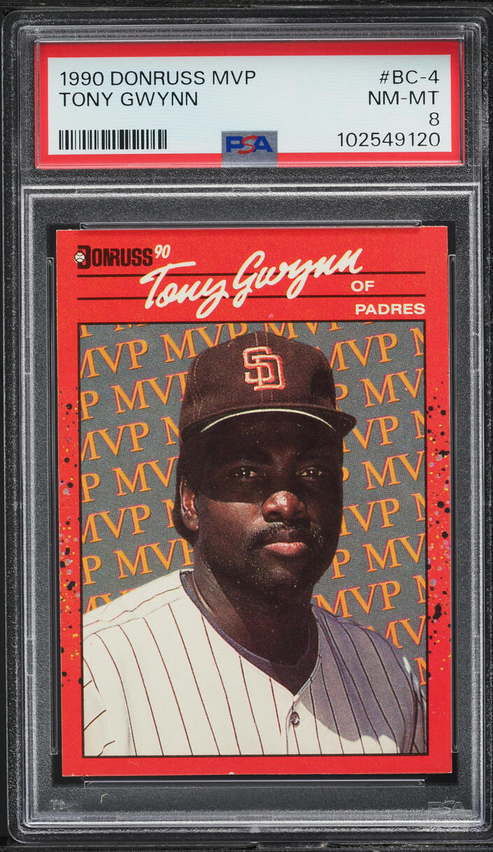 1990 Donruss MVP Tony Gwynn #BC-4 PSA 8 NM-MT