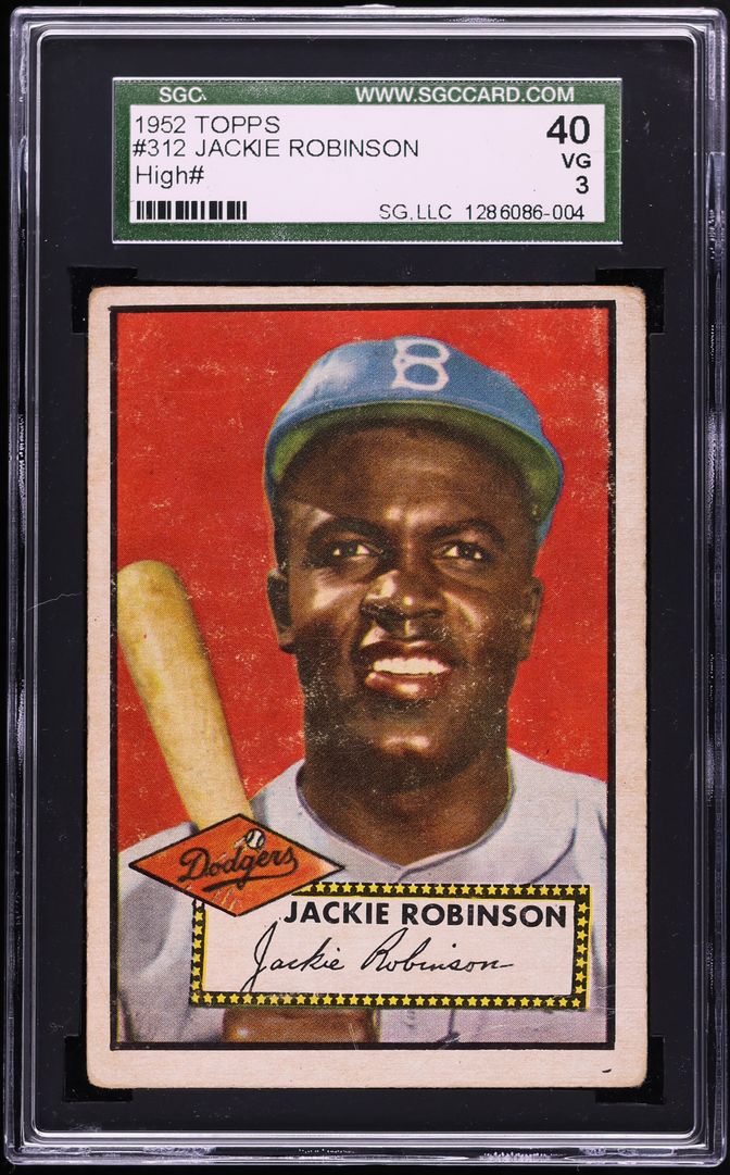 1952 Topps Jackie Robinson #312 SGC 3 VG