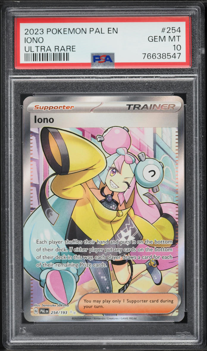 2023 Pokemon Scarlet & Violet Paldea Evolved Full Art Iono #254 PSA 10 GEM MINT