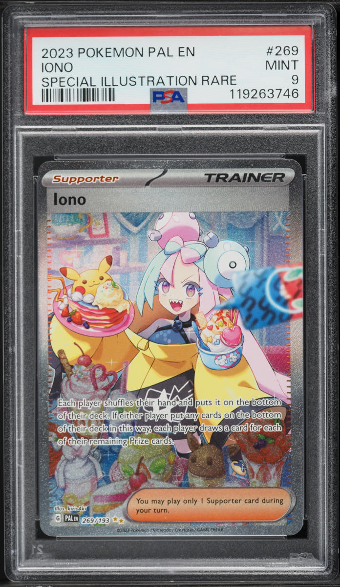 2023 Pokemon Scarlet & Violet Paldea Evolved SIR Iono #269 PSA 9 MINT