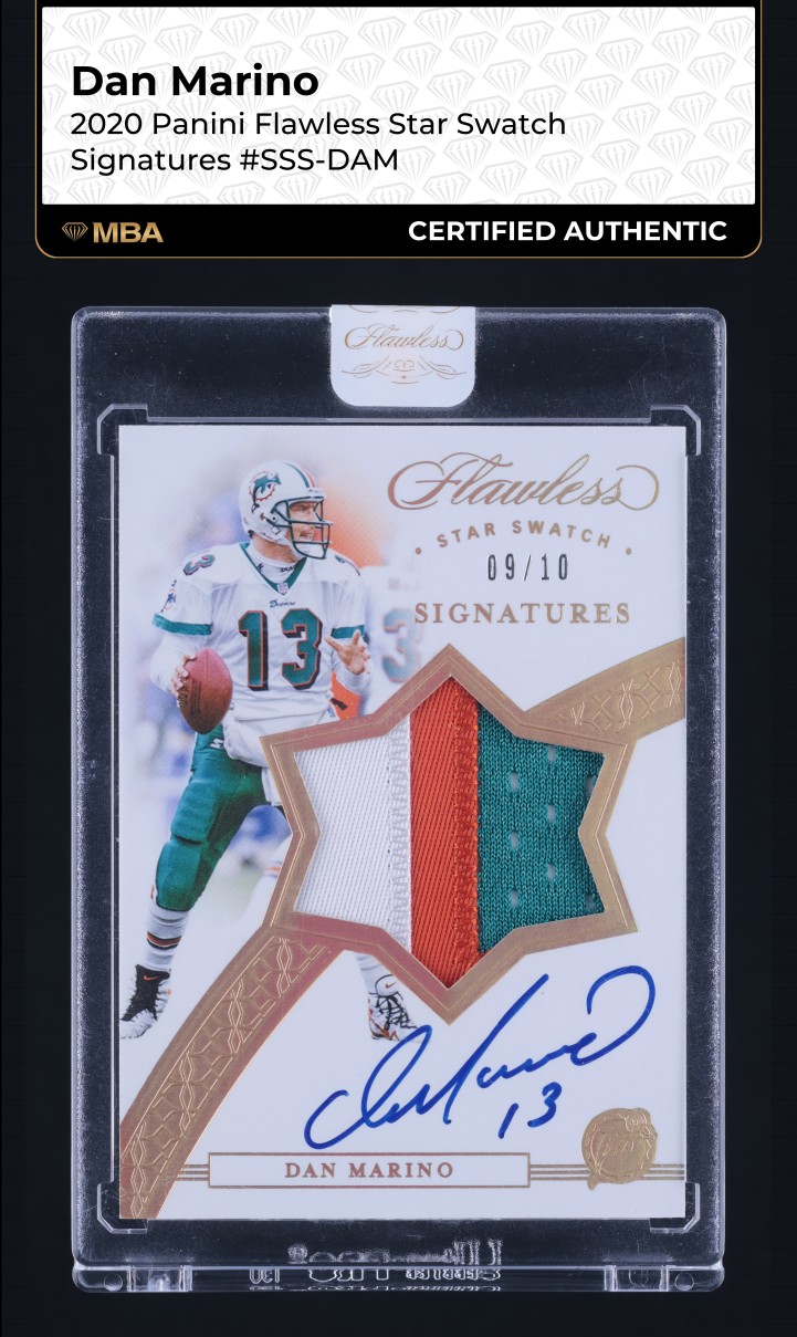 2020 Panini Flawless Star Swatch Dan Marino PATCH AUTO /10 #SSS