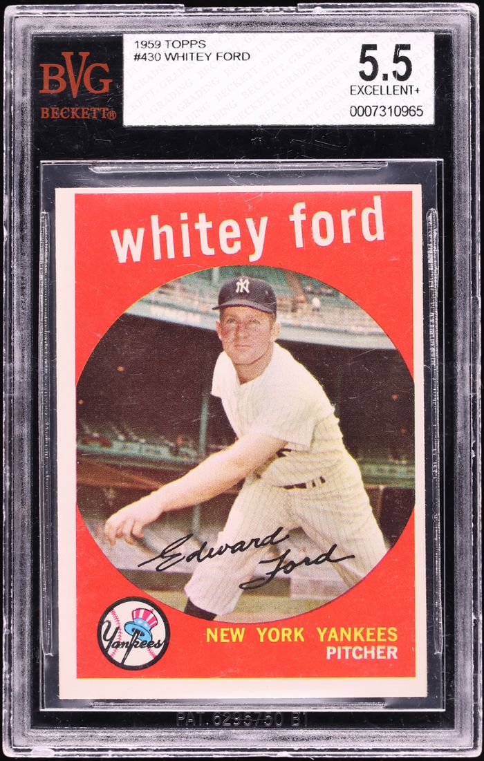 1959 Topps Whitey Ford #430 BVG 5.5 EX+