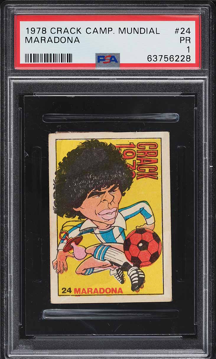Carte De Collection Diego Maradona 1978 - PSA 1 - Rookie - Édition Argentine