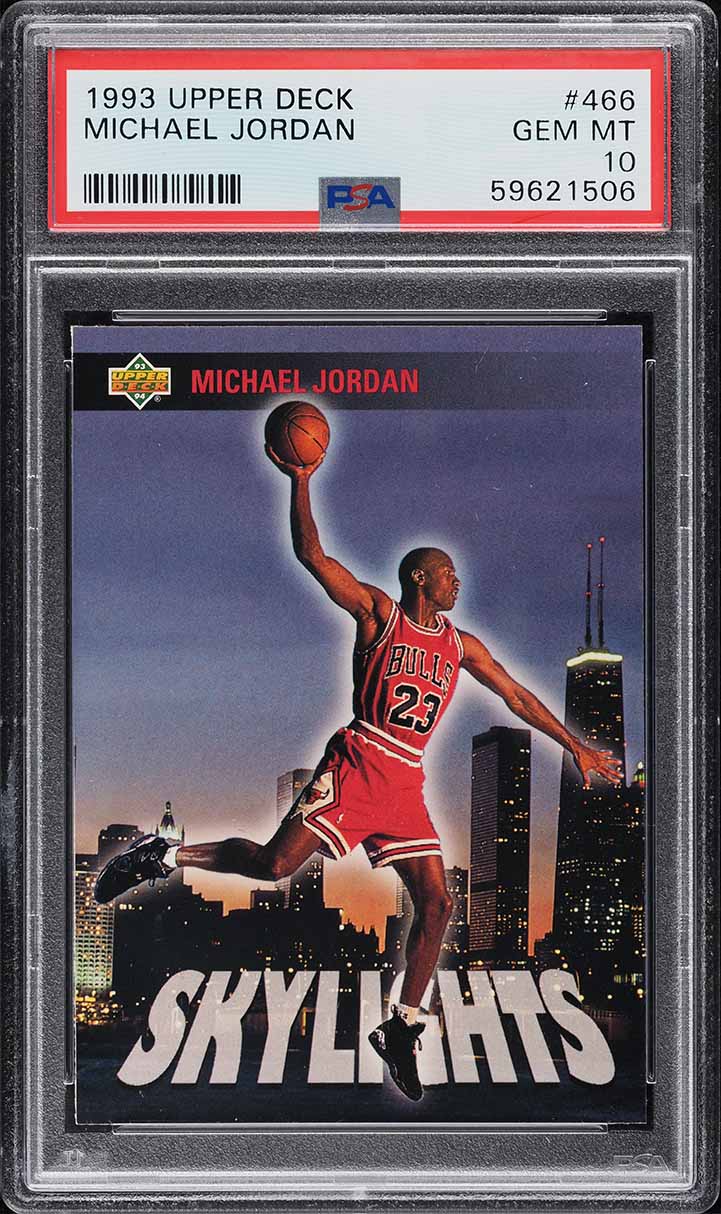 1993 Upper Deck Basketball Michael Jordan #466 PSA 10 GEM MINT on