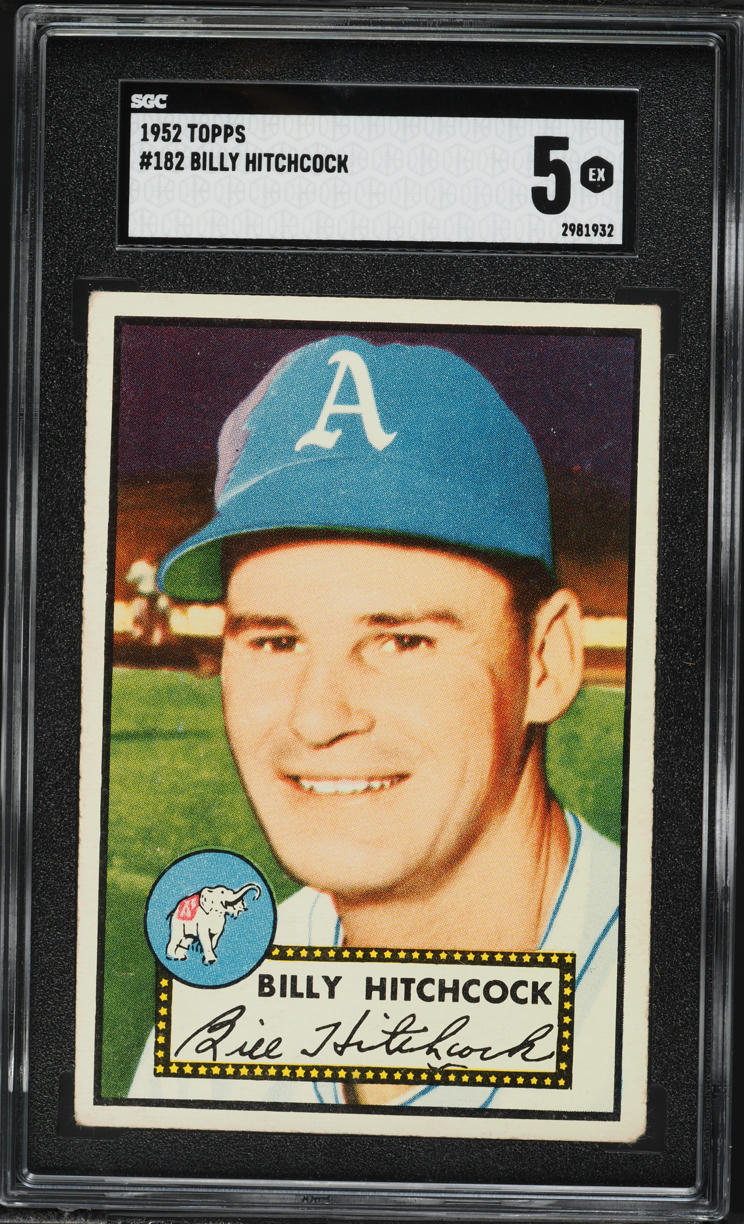 1952 Topps Billy Hitchcock #182 SGC 5 EX