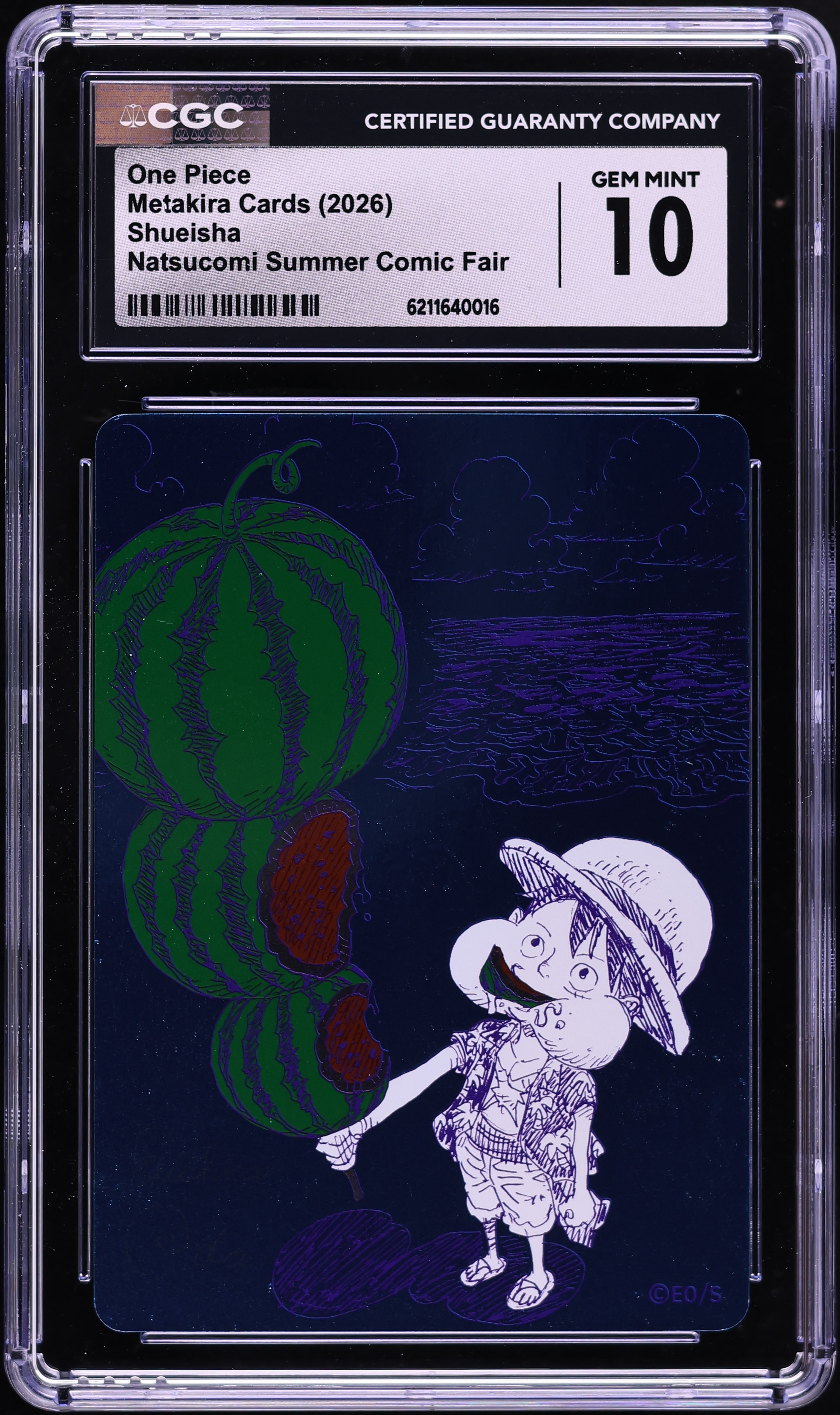 2026 One Piece Japanese Shueisha Metakira Natsucomi Summer Comic Fair One Piece CGC 10 GEM MINT