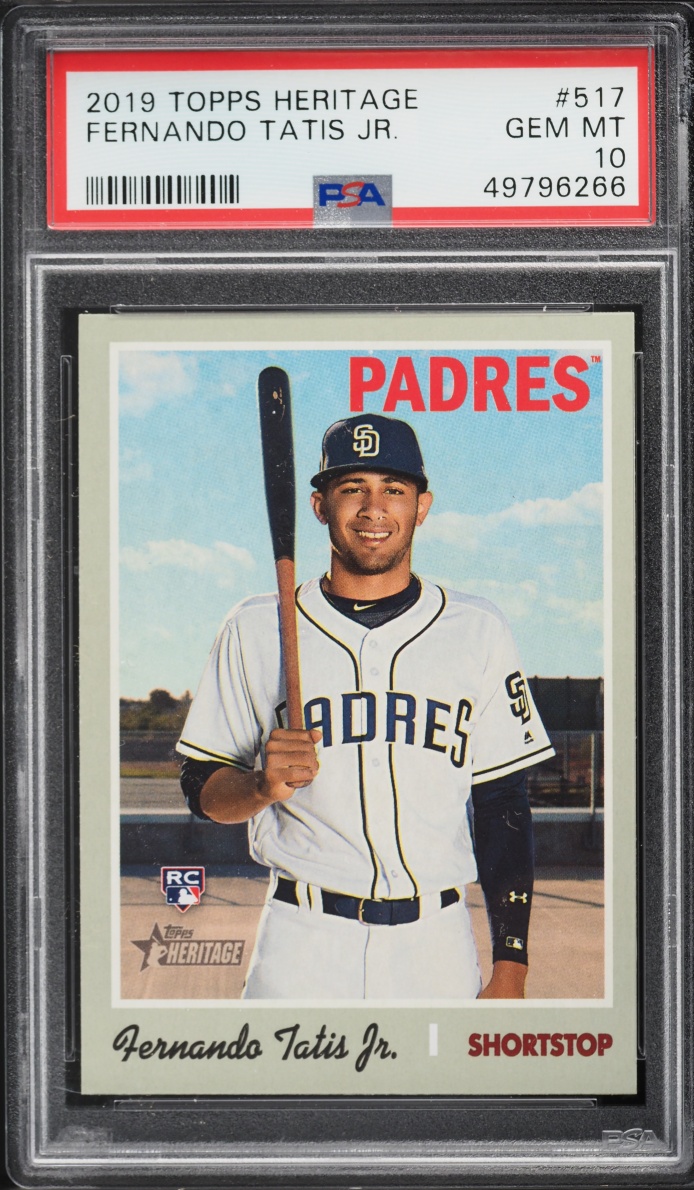2019 Topps Heritage Fernando Tatis Jr. ROOKIE #517 PSA 10 GEM MINT