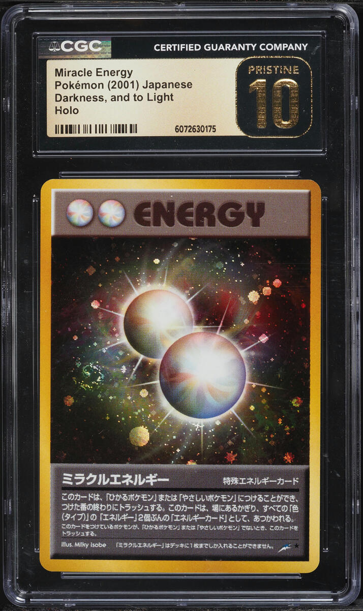 2001 Pokemon Japanese Neo 4 Holo Miracle Energy CGC 10 PRISTINE