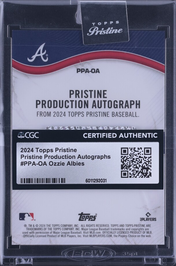 2024 Topps Pristine Production Ozzie Albies AUTO /99 #PPA-OA