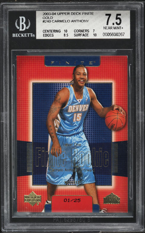 2003 Topps Chrome Carmelo Anthony ROOKIE #113 PSA 10 GEM MINT on
