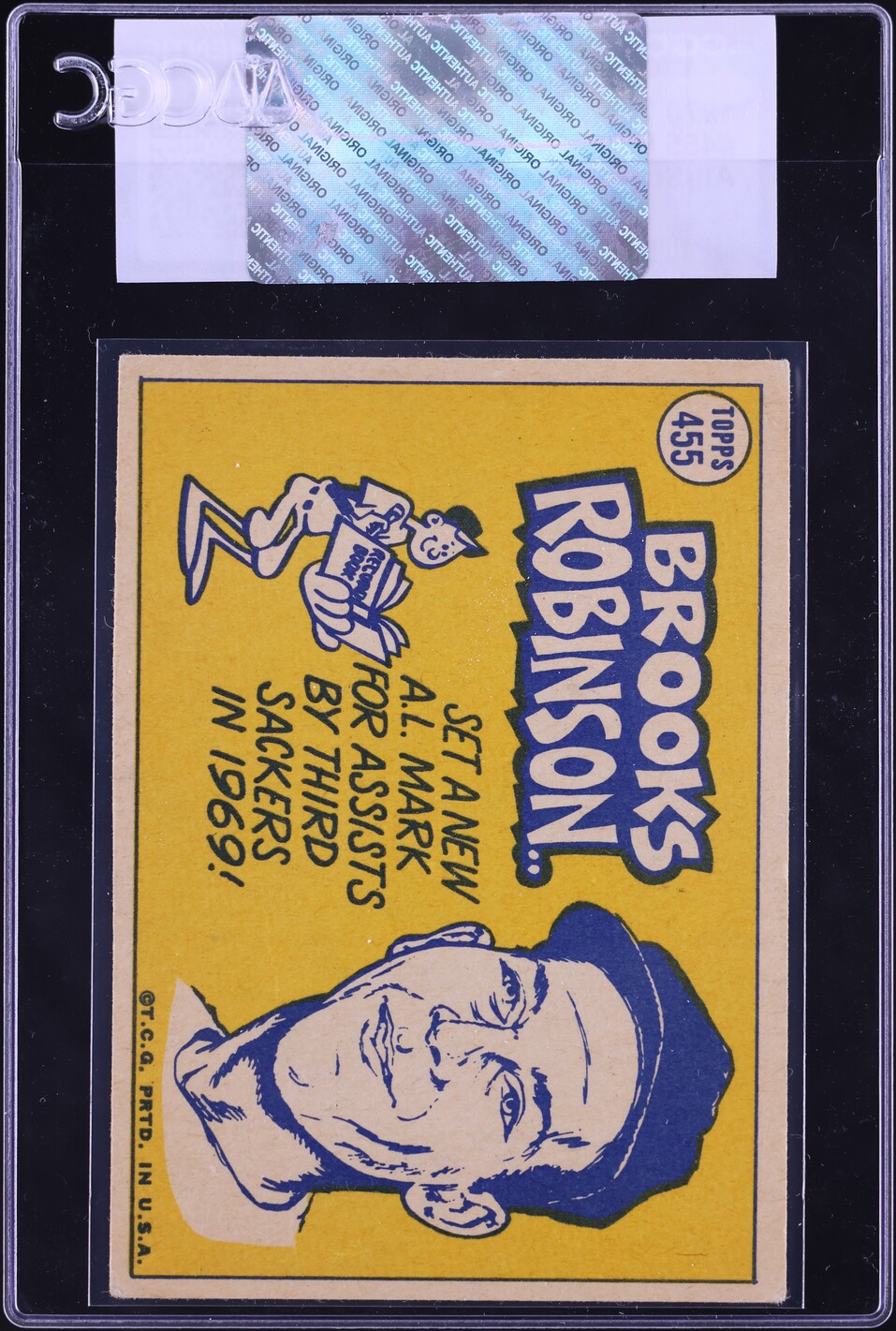 1970 Topps Brooks Robinson ALL-STAR #455 CGC AUTH