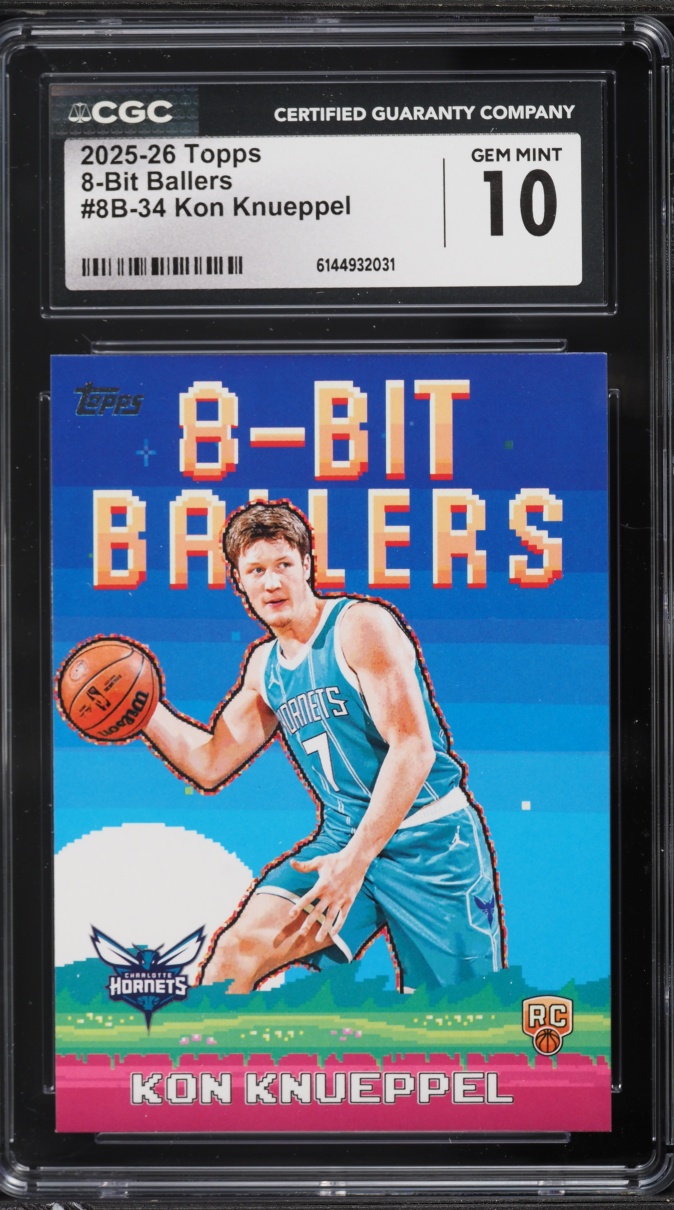 2025 Topps 8-Bit Ballers Kon Knueppel ROOKIE #8B-34 CGC 10 GEM MINT