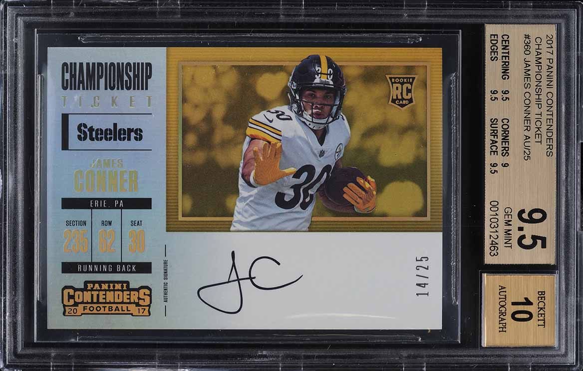 2017 Panini Contenders Championship James Conner ROOKIE AUTO /25