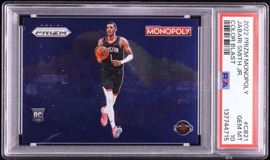 2022 Panini Prizm Monopoly Color Blast Jabari Smith Jr. ROOKIE #CB21 PSA 10 GEM MINT - Photo 1