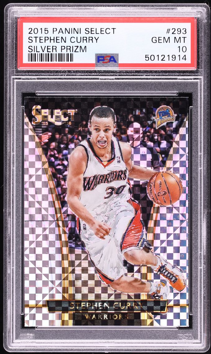 2015 Select Courtside Silver Prizm Stephen Curry #293 PSA 10 GEM MINT - Photo 1