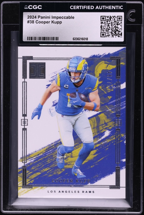 2024 Panini Impeccable Football Cooper Kupp /75 #38 CGC AUTH