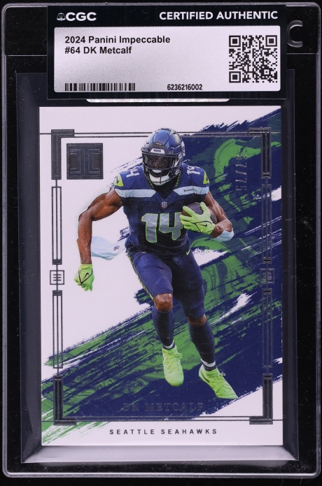 2024 Panini Impeccable Football DK Metcalf /75 #64 CGC AUTH